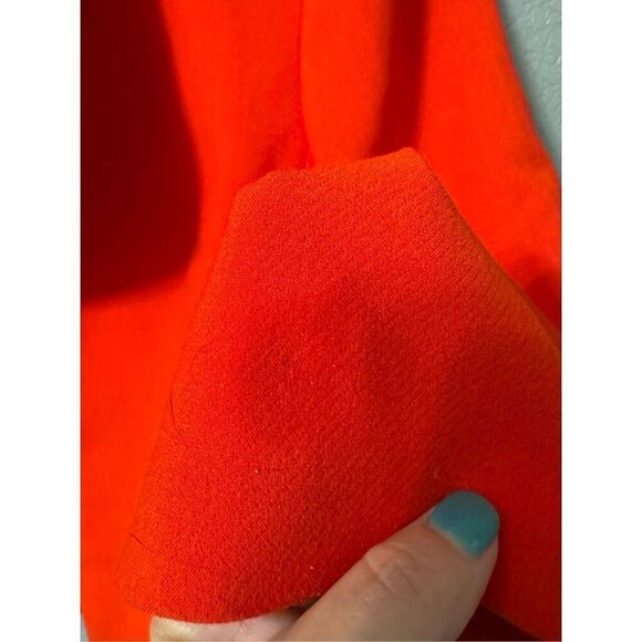 Talbots Open Front Draped Lapel Red Blazer Jacket Size 14 - Picture 3 of 5